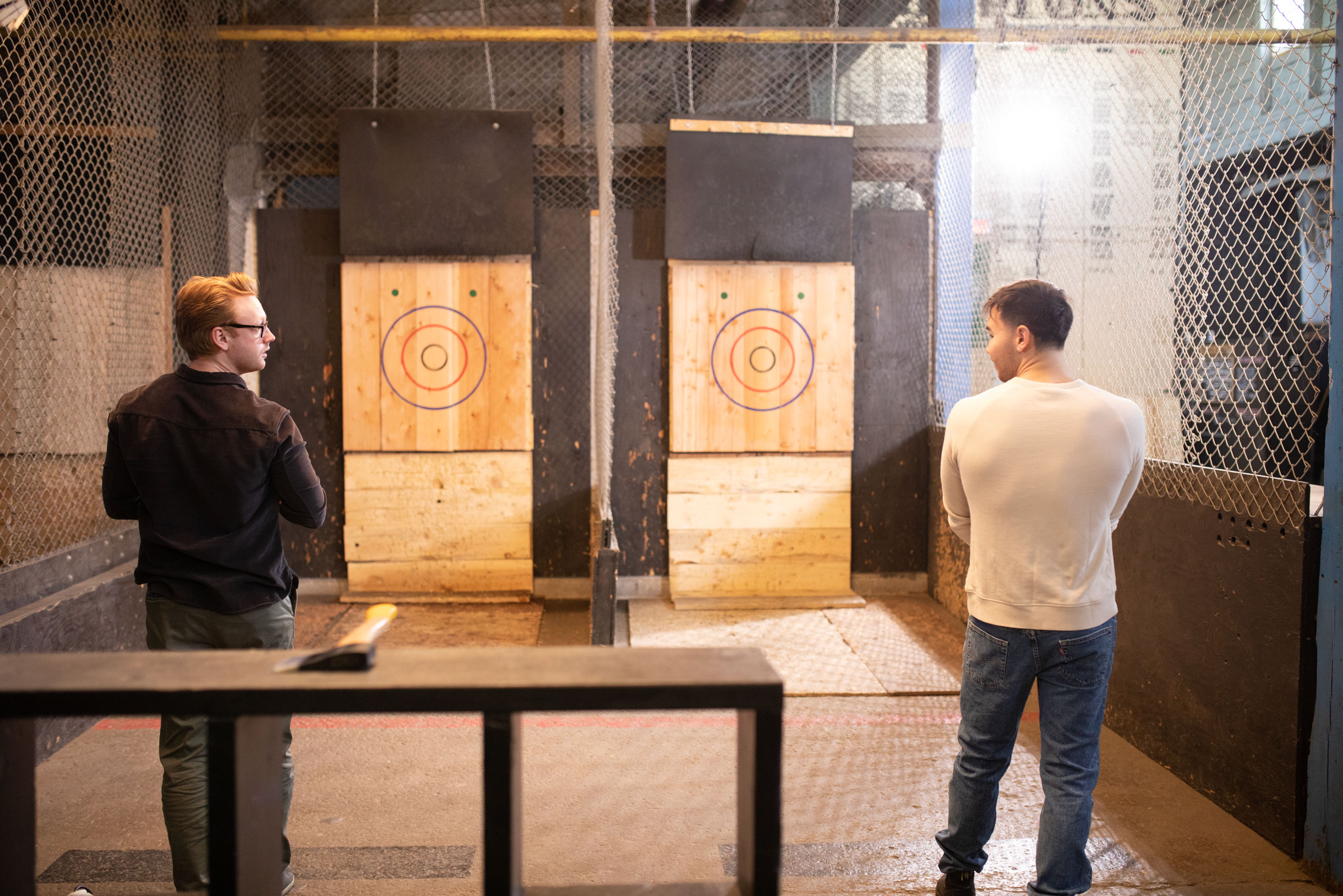 Axe throwing venue bachelor party activity